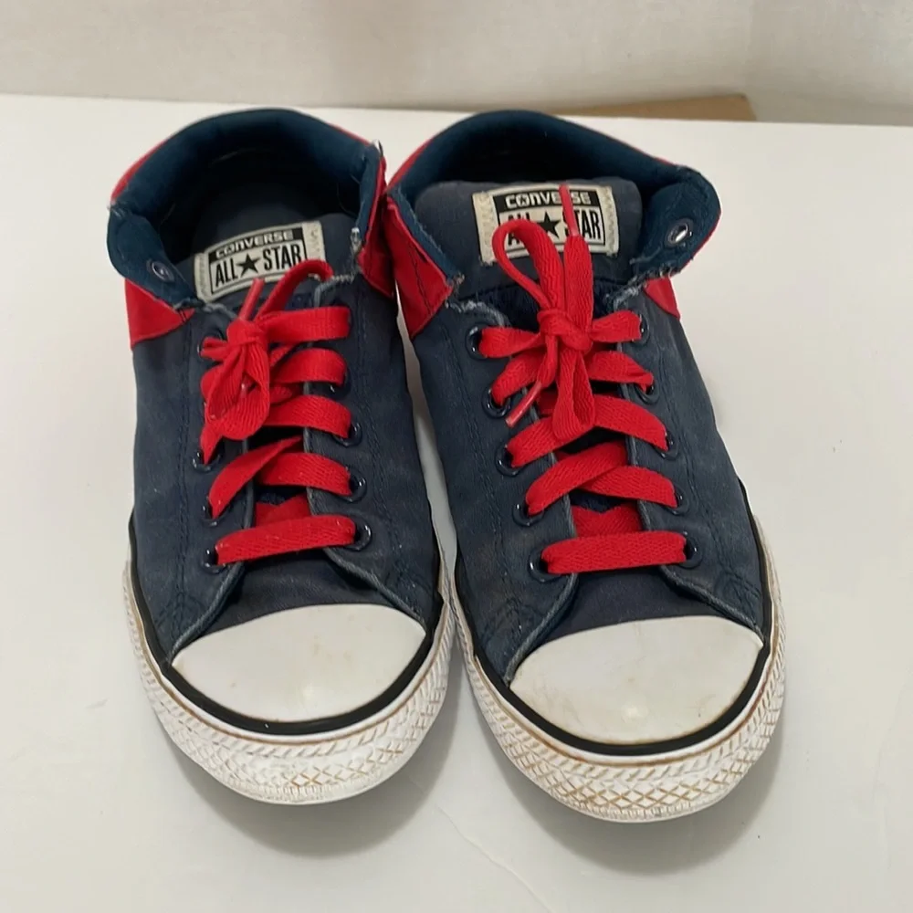 Converse Chuck Taylor All Stars Junior Red and Blue Size 5 Unisex Mid High